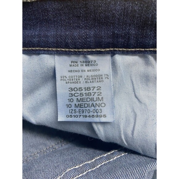 Lee  Relaxed Fit Jeans Womens 10 Straight Blue Denim Mid Rise Dark Wash NWT - Picture 4 of 6